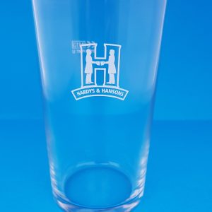 Hardy and Hanson Pint Glass