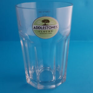 Addlestone's Green Logo Half Pint Glass.