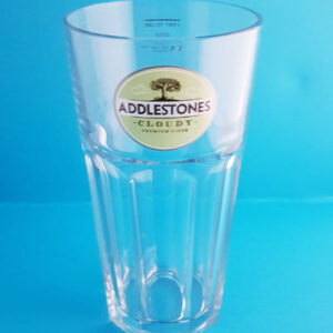 Addlestone's Cloudy Premium Cider Pint to the Line Glass.